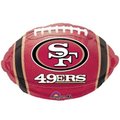 Loftus International Loftus International A2-9609 18 in. San Francisco 49ers Team Colors Jr. Shape Balloon A2-9609